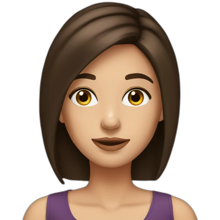 my beautiful brunette emoji