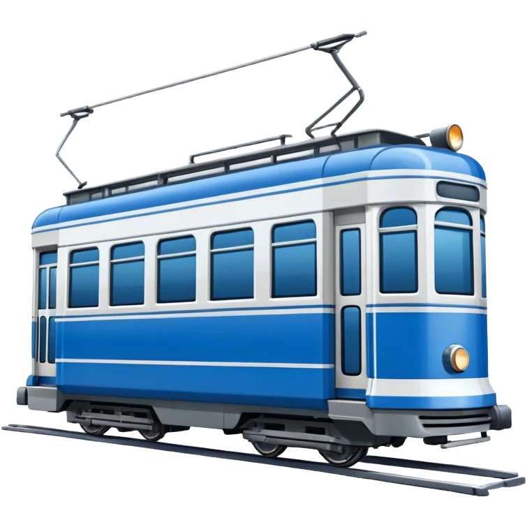 Tram image. View left Side. emoji