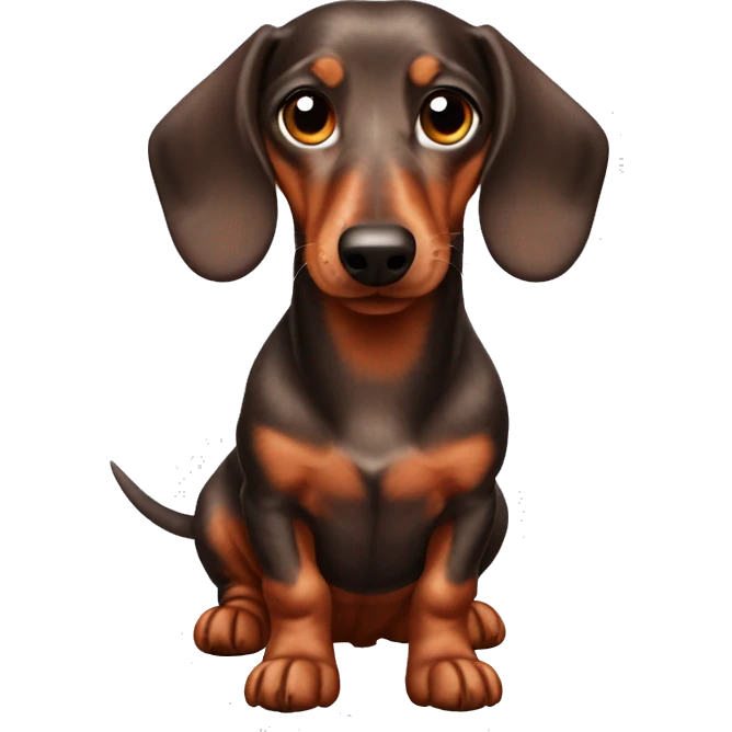 Red dapple dachshund  emoji