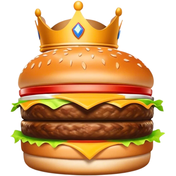 burger king fast food restaurant emoji