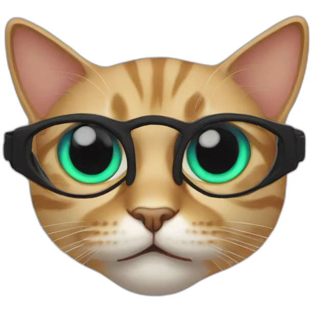 Cat lazer eyes emoji