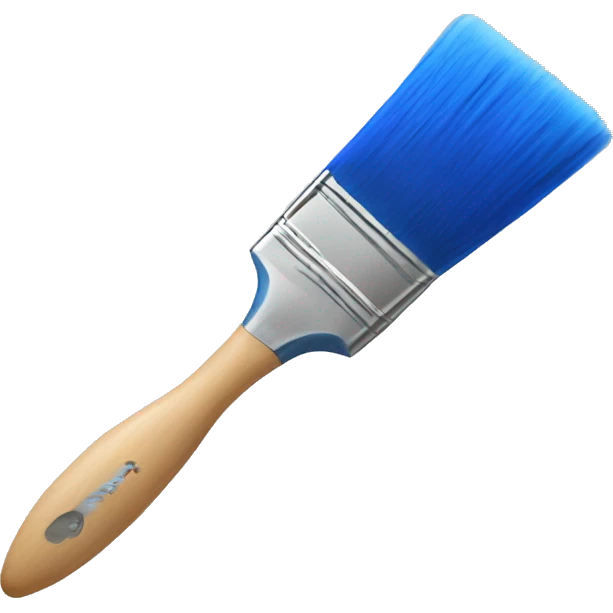 blue paintbrush emoji