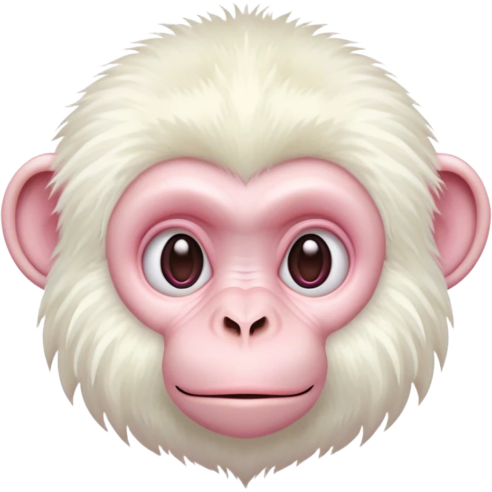 Albino monkey emoji