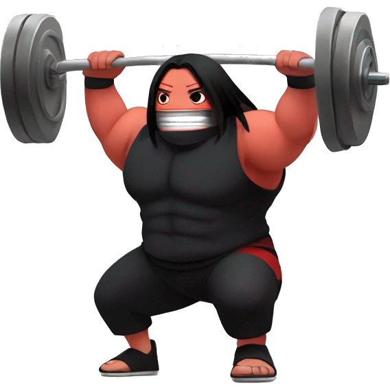 Itachi uchiha hitting the gym emoji