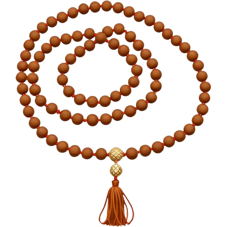 Prayer Beads white Rudraksha emoji