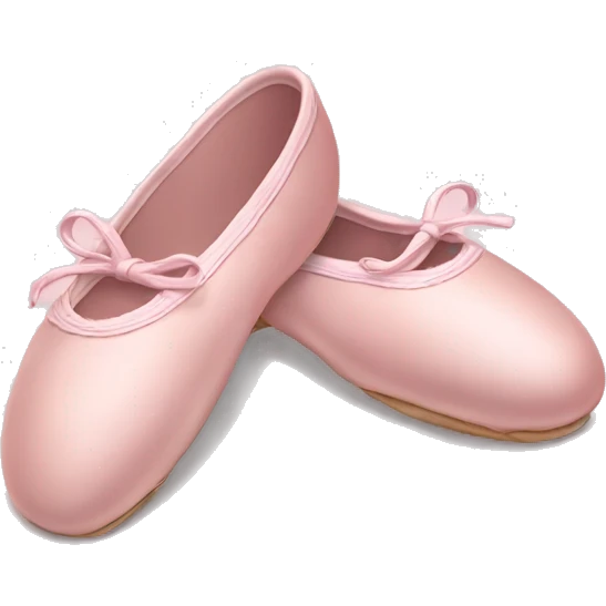 Pale pink ballet shoes emoji