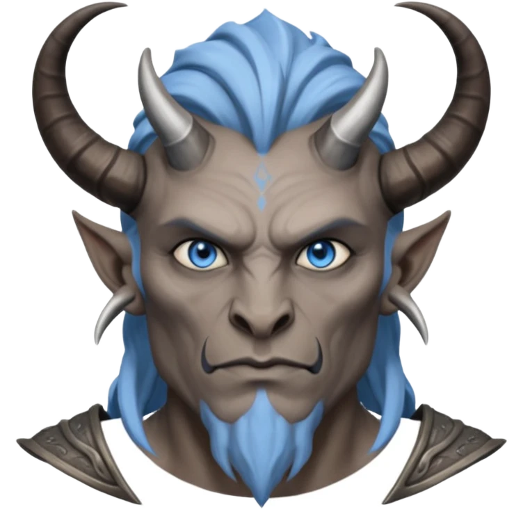 ESO male daedra, gray skin small horns emoji
