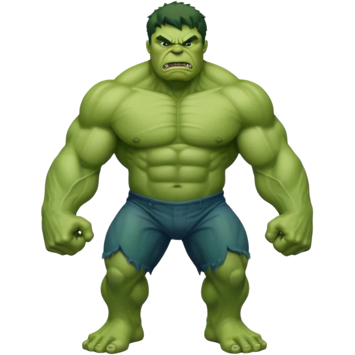 Angry hulk with big fist emoji