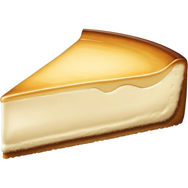 Cheesecake slice facing right side  emoji