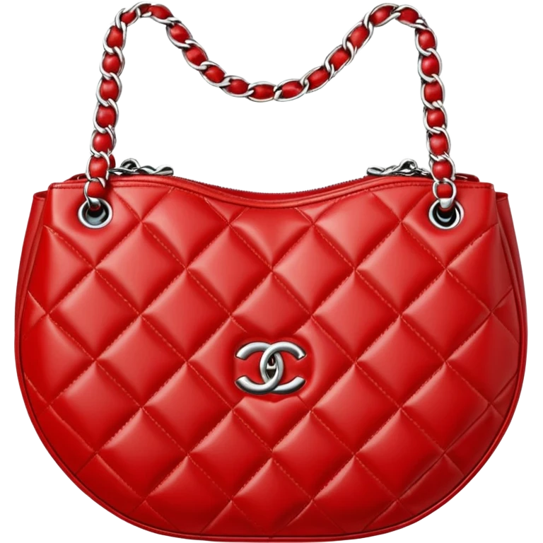 chanel heart red color bag emoji
