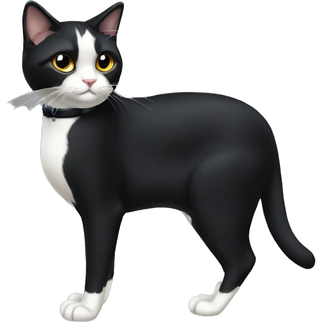 Tuxedo Cat Breed Full Body emoji