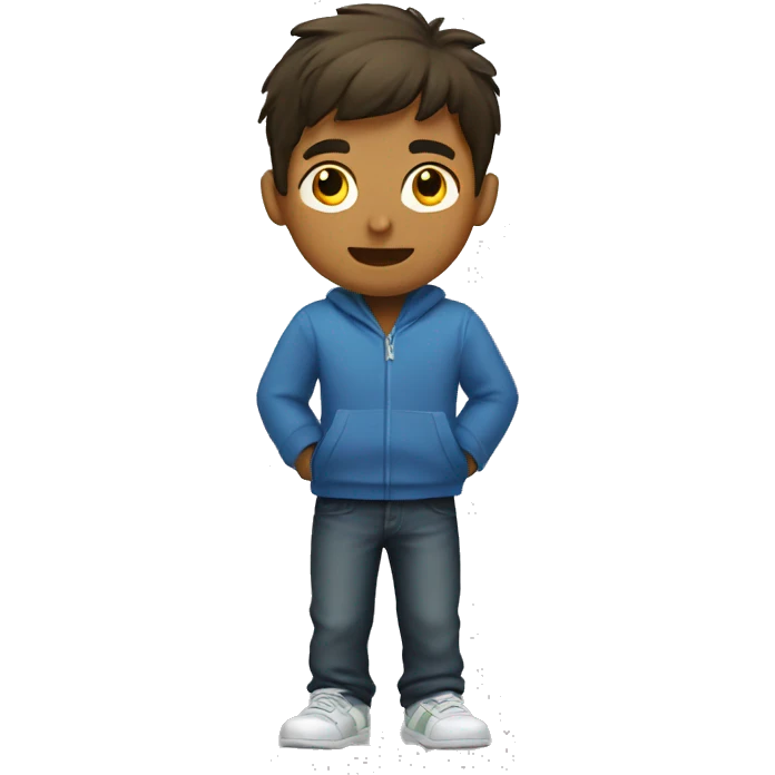 Boy playing video game emoji
