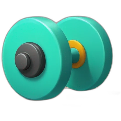 dumbbels on the ground emoji