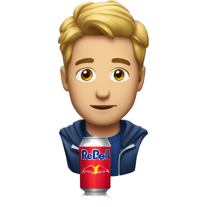 The man who drinks redbull emoji