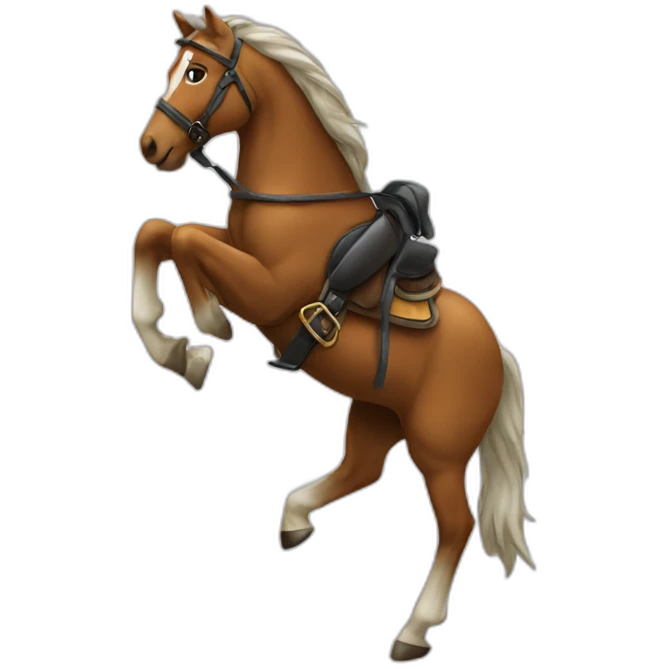 Chat sur cheval emoji