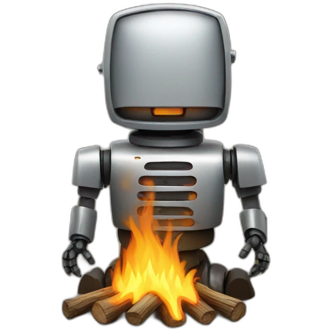 campfire robot emoji