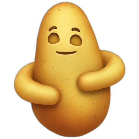 2 potatos hug emoji