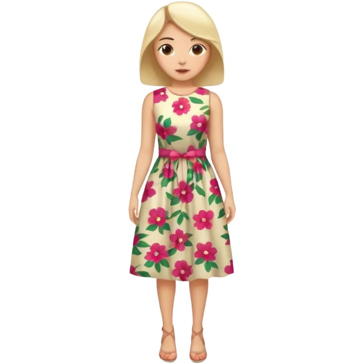 ligth woman wearing housewife clothes full body  emoji