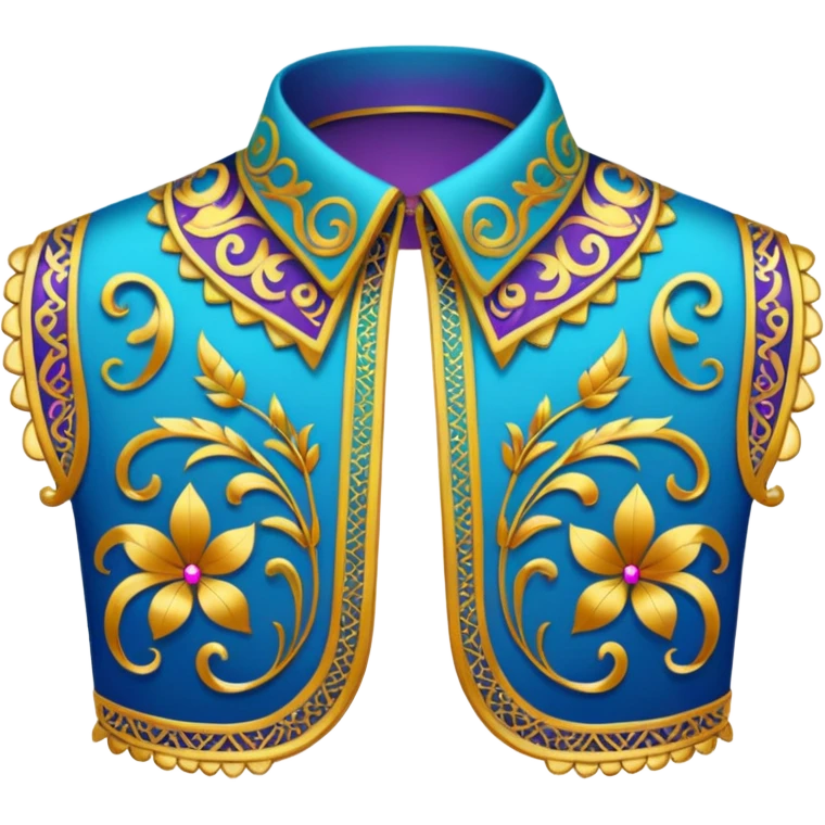 decorative colorful shirt collar emoji