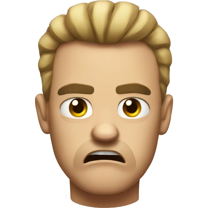 Annoyed angry emoji