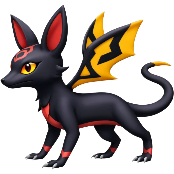 Salandit-Umbreon-Noibat-Litten-Hybrid (Full body) emoji