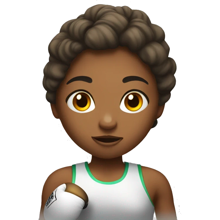 Boxing girl  emoji