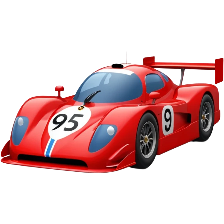 A race car number 95 all red emoji