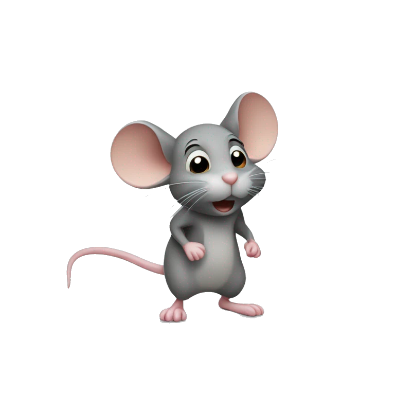 mouse in the wind emoji