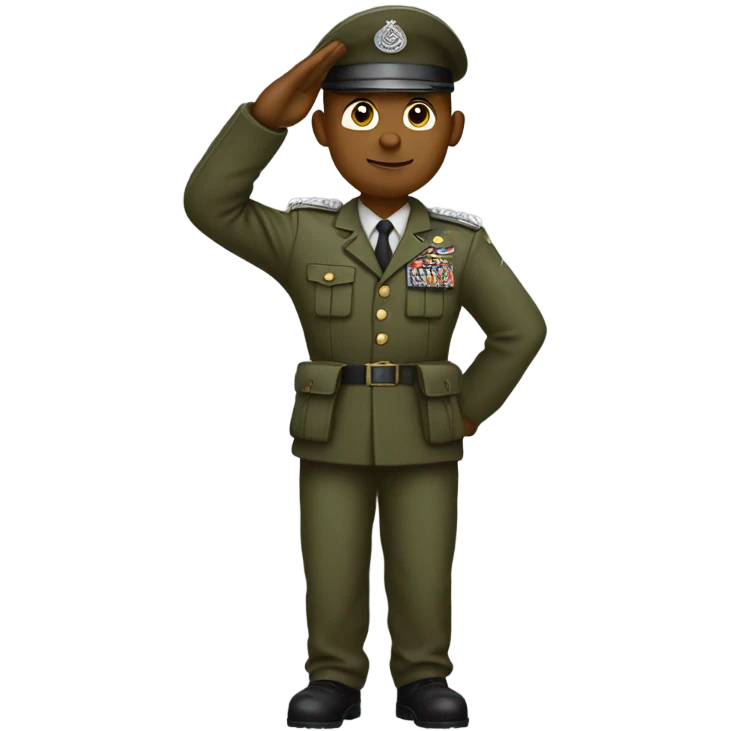 soldier soluting emoji