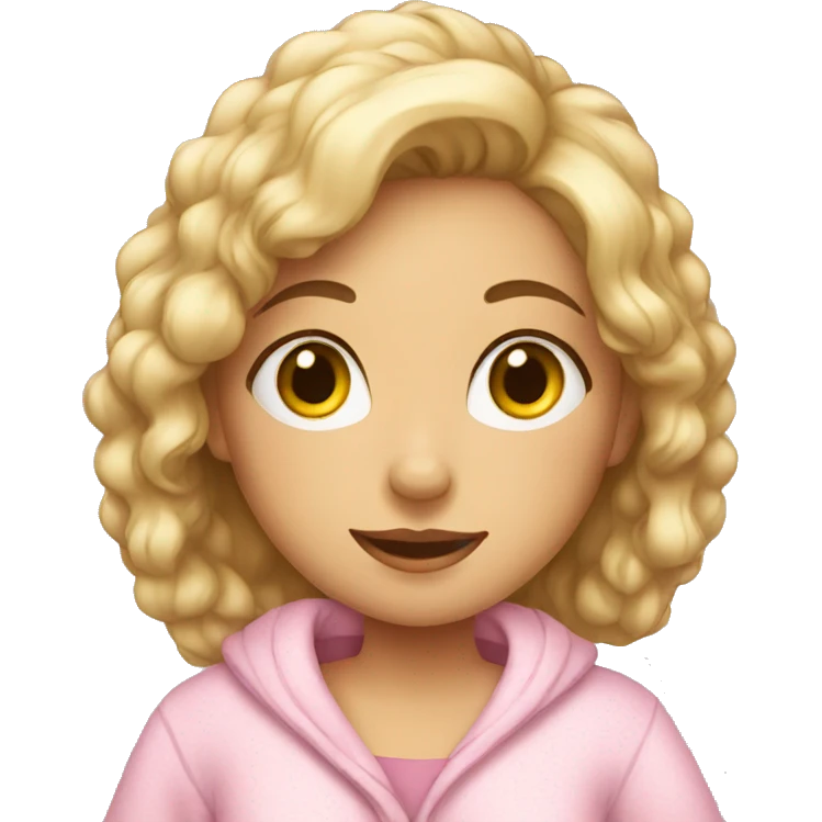 Girl with nightwear  emoji