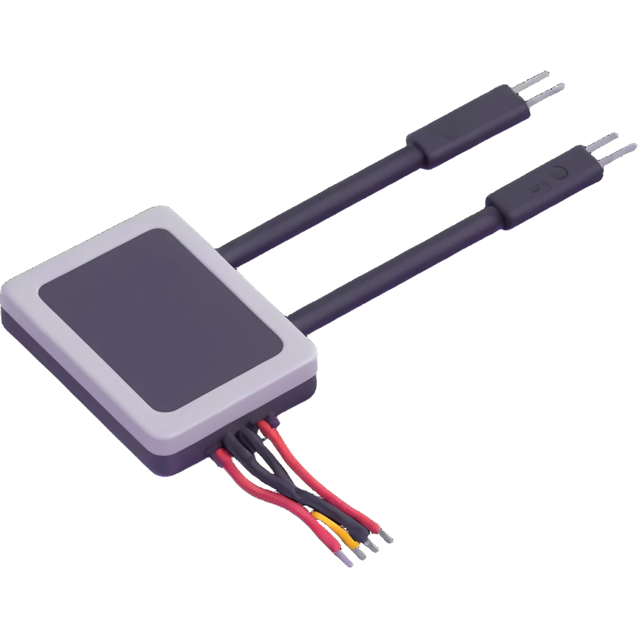 microchip and wires, electronics engineering concept emoji