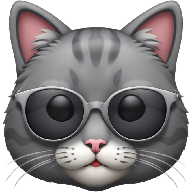 Cat wearing sunglasses emoji