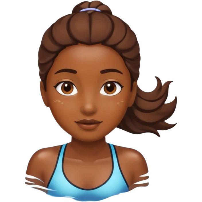 Girl swimming  emoji