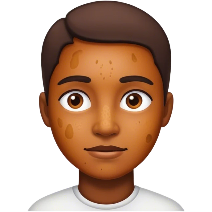 A person having hyperpigmentation emoji