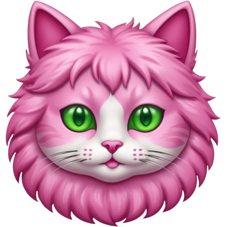 glitter pink cat emoji