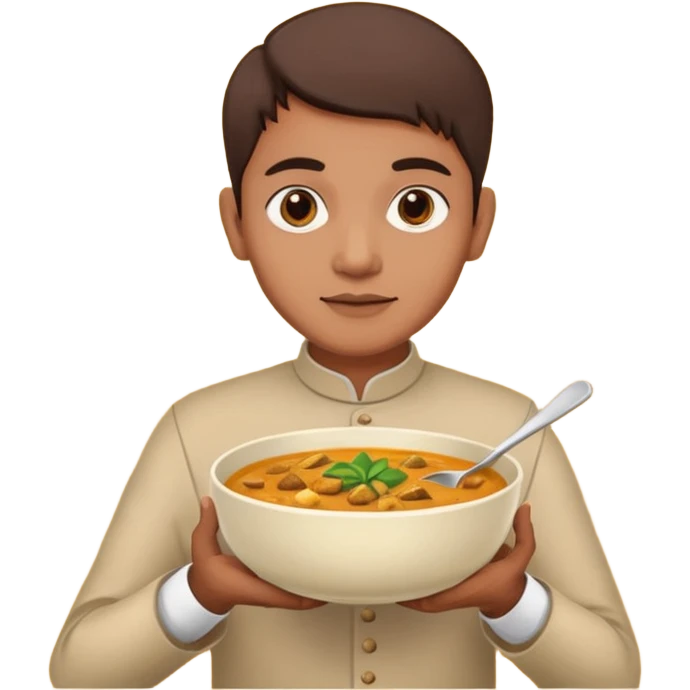 Индус с соусом карри emoji