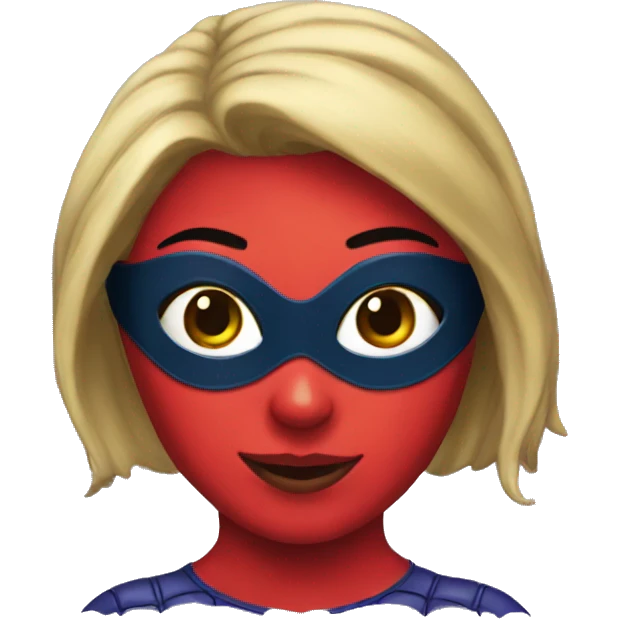 Spiderman mask girl emoji