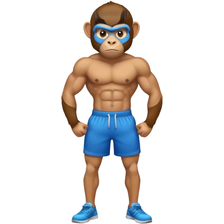 Monkey in a gym emoji
