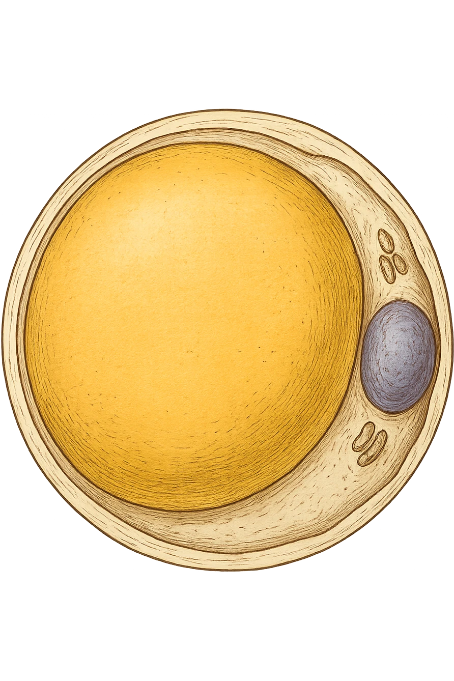 adipocita giallo (cellula di grasso anatomica) emoji