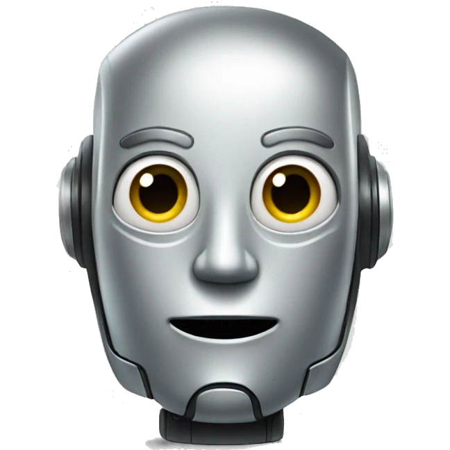 Friendly robot emoji