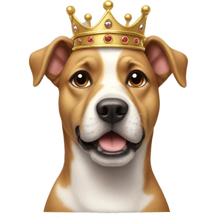 dog with crown emoji