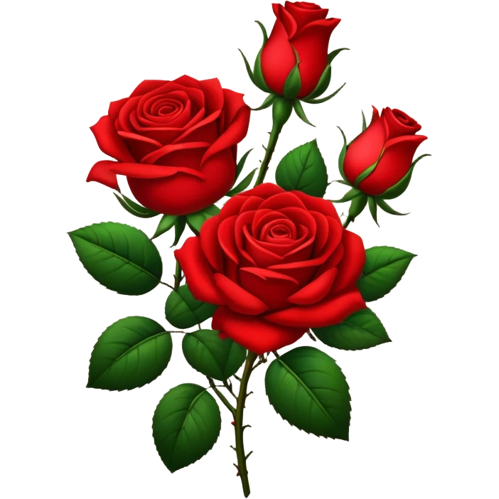 Red roses emoji