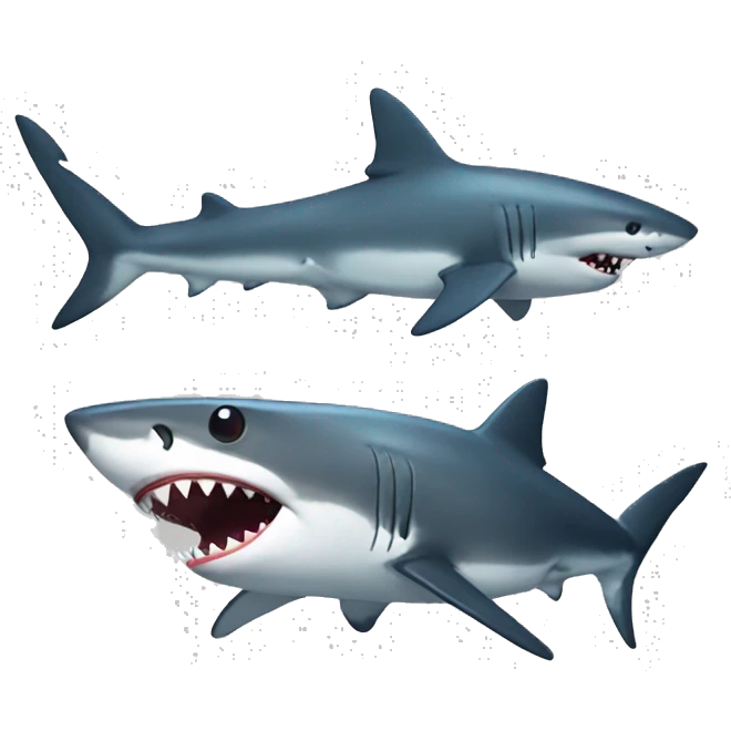 Shark with cat emoji
