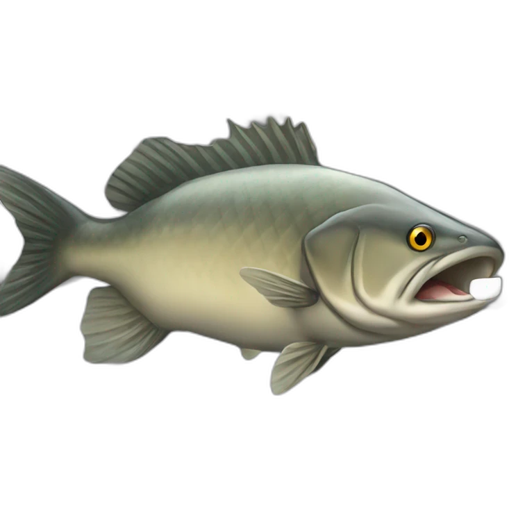A cod in prison emoji
