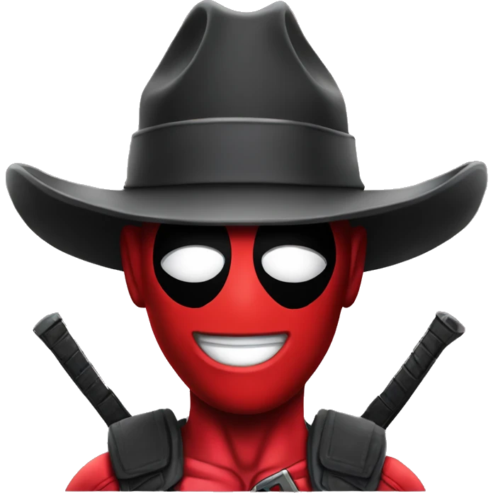deadpool with cowboy hat emoji