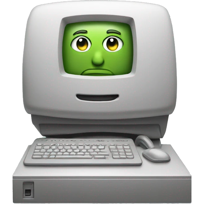 very big computer emoji