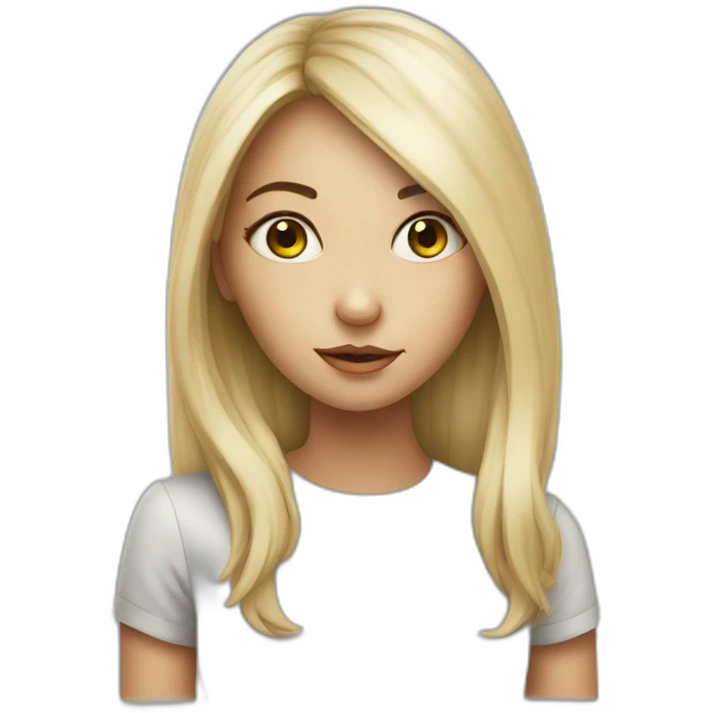 girl with alien eyes emoji