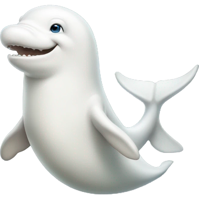 Beluga whale emoji