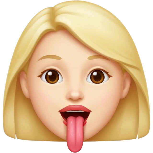 Happy face licking lips emoji