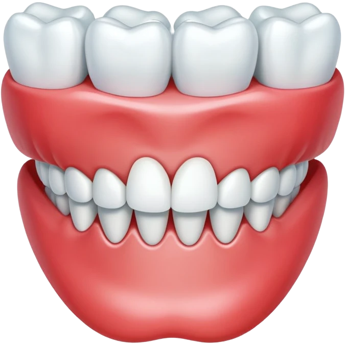 Teeth on top of the gums emoji